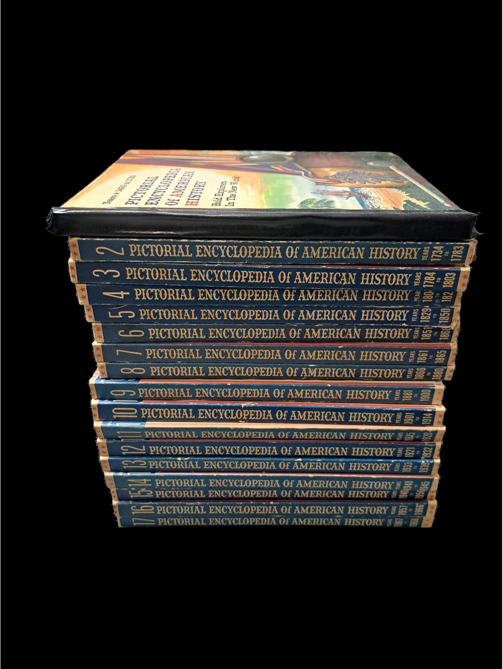 Vintage 1968 set of 17: Pictorial Encyclopedia of American History